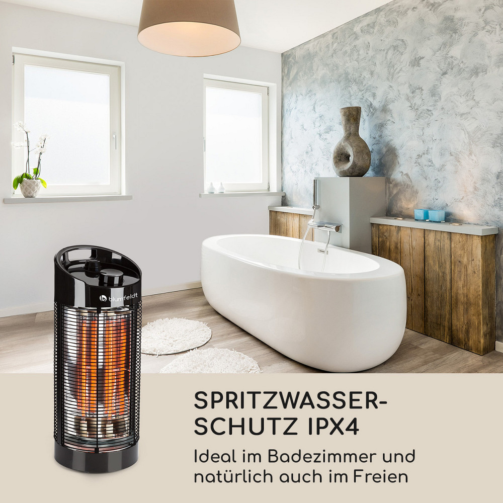 Нагрівач Heat Guru 360 1200/600 Вт 2 режими нагрівання IPX4 коливання 56 см (Німеччина, читати опис) Рівне - фото 8