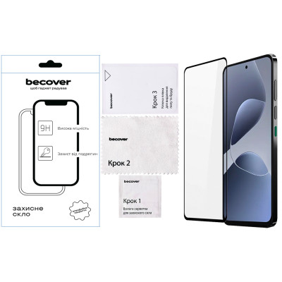 Стекло защитное BeCover Infinix Hot 60i (X6730) Black (713730) Винница - изображение 2