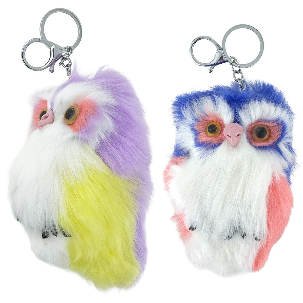 Брелок для ключей мех Сова 4 шт Киев - изображение 1
