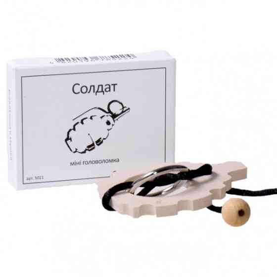 Міні головоломка Солдат Заморочка 5021 дерев'яна Вінниця
