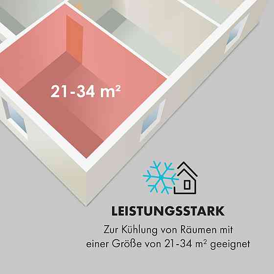 Мобильный кондиционер Iceblock Ecosmart 7 7 000 BTU/2,1 кВт пульт управления через приложение белый 7 000 BTU Ровно