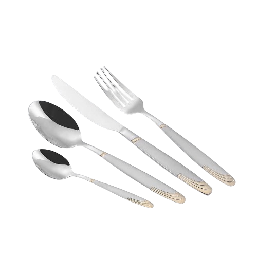 Набір столових приборів 24 предмети золотий MR-1512G-24 Maestro Житомир