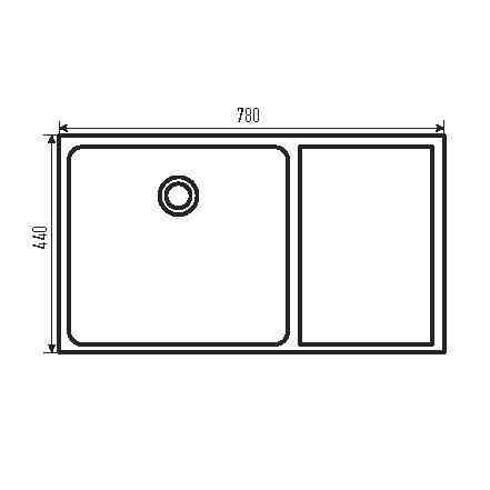 Мийка Zerix ZH7844S-215 (3.0/1.0) Satin з сушаркою для посуду (ZM5564) Київ