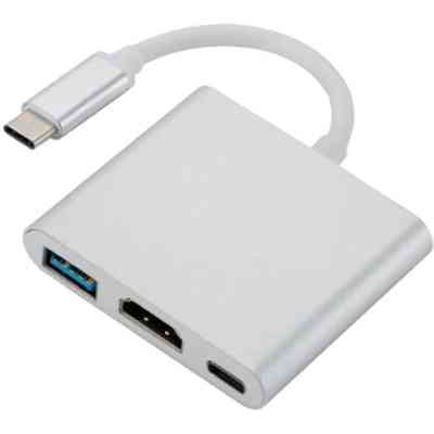 Перехідник Dynamode Dynamode USB3.1 Type-C to 1хHDMI, 1хUSB 3.0, 1хUSB Type-C Fe (Multiport USB 3.1 Type-C to HDMI) Вінниця
