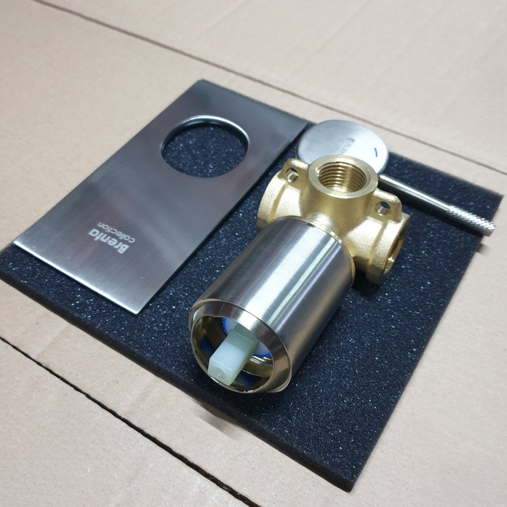 Змішувач прихованого монтажу IMPRESE BRENTA для душу нікель Київ - фото 3