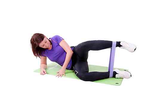 Лента эспандер для упражнений Hangy inSPORTline Light 70 см фиолетовая Киев