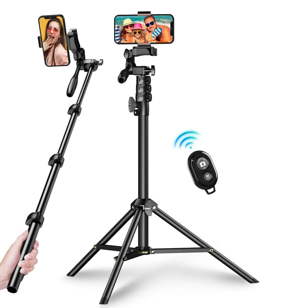 Монопод-штатив 180см з пультом тримачем для телефонів Apexel JJ070 Київ - фото 1