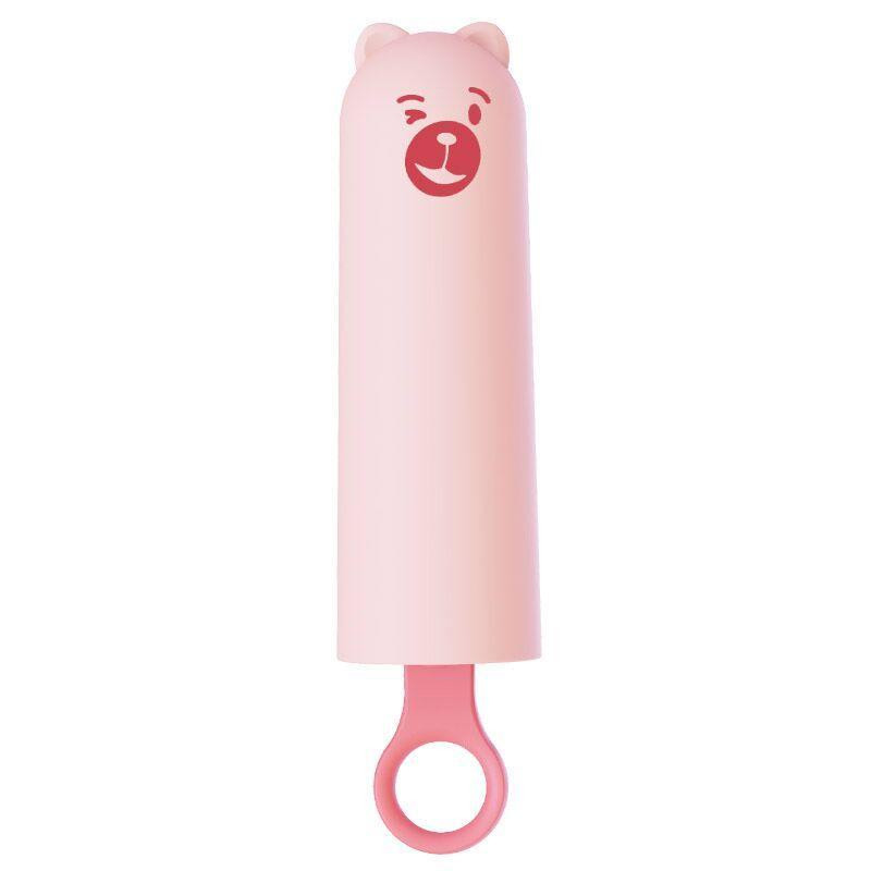 Вібратор CuteVibe Teddy Pink (Black Dildo), реалістичний вібратор під виглядом морозива Sex Aura Київ - фото 1