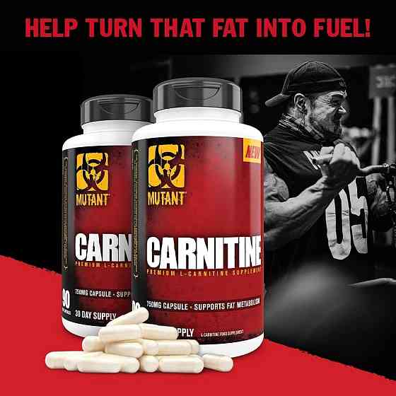 Карнітин тартрат Mutant Core Series Carnitine Capsules 90 капсул Луцьк