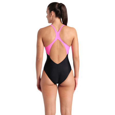 Купальник Arena Openings Swimsuit V Back Lb 008063-590 чорно-салатовий 36 (3468337424123) Винница - изображение 2