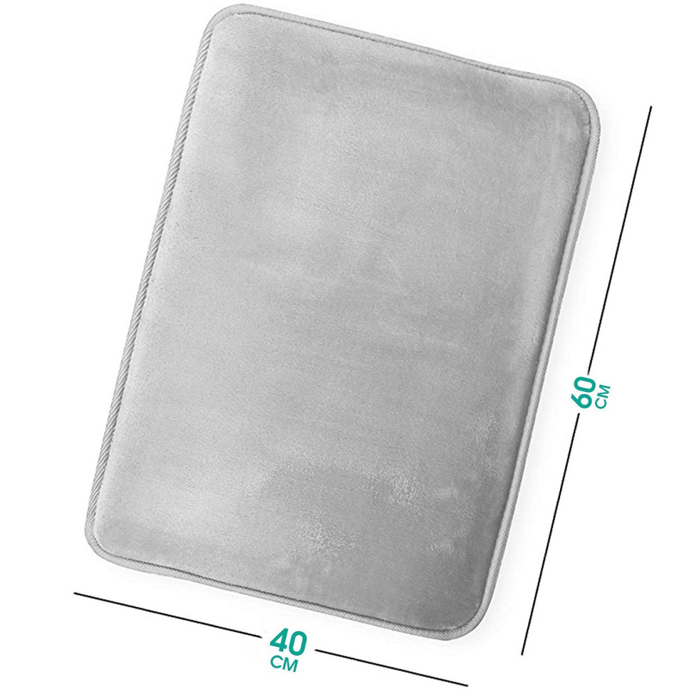 Антискользящий Мягкий коврик для ванной Aquarius с эффектом памяти 40 х 60 см Серый Гладкий Буча - изображение 2