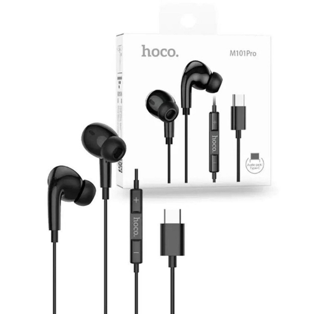 Навушники HOCO M101 Pro Crystal sound Type-C wire-controlled digital earphones with microphone Black Киев - изображение 4