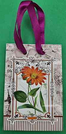 Пакет бумажный подарочный  МИНИ 8*12*3.5 арт67 (12 шт) Харьков