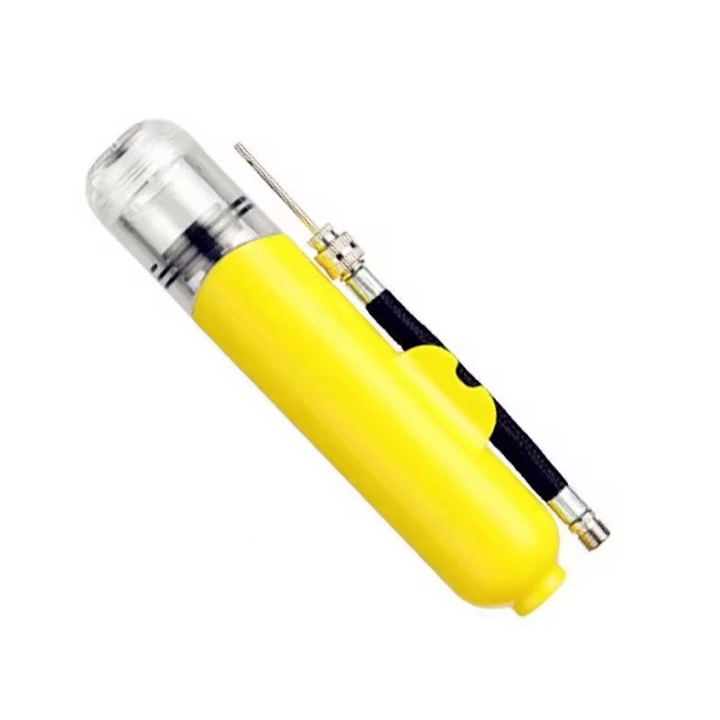 Насос ручной для мячей с 3 иглами в комплекте CZST-019 желтый Каменец-Подольский - изображение 2