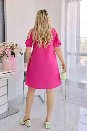 Летнее платье женское с вырезами на рукавах Rossa 46-48, Малиновый Киев