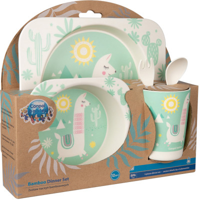 Набір дитячого посуду Canpol babies Lama бамбуковий 5 предмети (9/213) Вінниця - фото 6