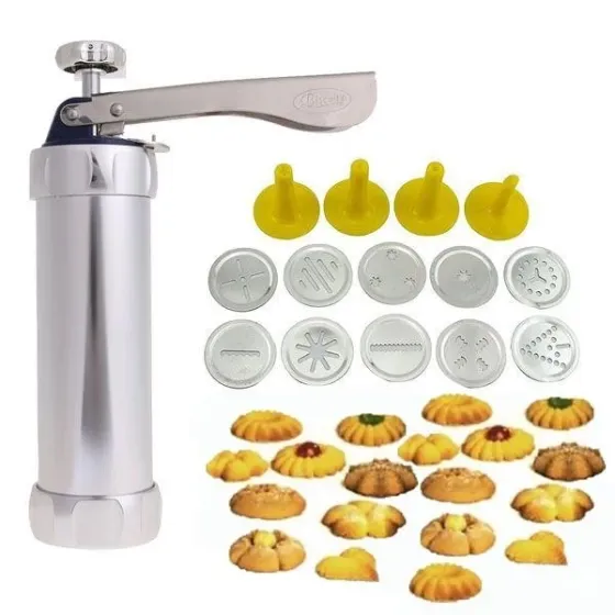 Кондитерський шприц-прес для печива 20 насадок Cookie Press Одеса