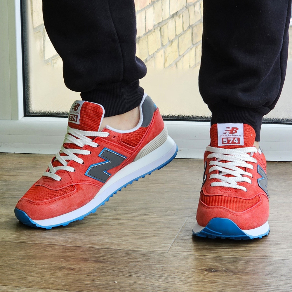 Мужские Кроссовки New Balance 574 Красные Нью Баланс (размеры: 41,43,45) Видео Обзор Днепр - изображение 8
