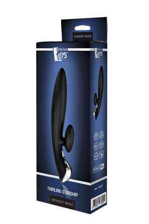 Вібромасажер кролик Dream toys Midnight Magic Thrilling, чорний Sex Aura Київ