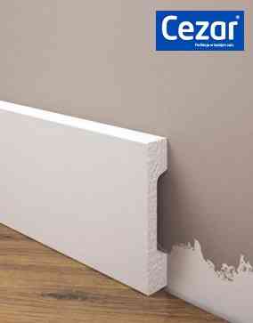 Плинтус под покраску из дюрополимера Элегант LPC - 23 (2м.п.) 68.4х15.3мм Днепр