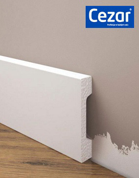 Плинтус под покраску из дюрополимера Элегант LPC - 23 (2м.п.) 68.4х15.3мм Днепр - изображение 1