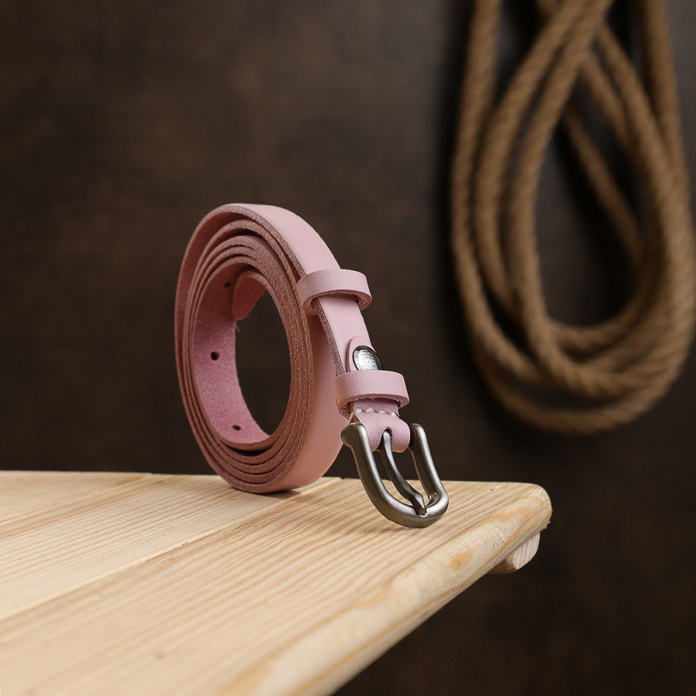 Тонкий жіночий ремінь Vintage 20769 Рожевий Київ - фото 8