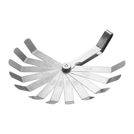 Комплект щупів зігнутих 0,203-0,660 мм, 12 шт. INTERTOOL AT-0005 Київ