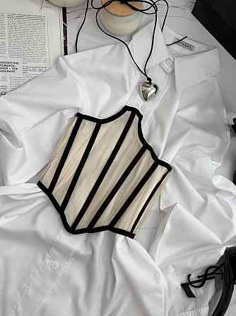 Стильный женский корсет из сетки. Бежевый, L/XL Одесса