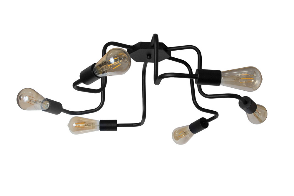 Потолочная люстра паук черная на 6 лампы Laminari NL 17503-6 BK Одесса - изображение 4