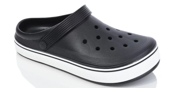 Крокси чоловічі сабо чорні з білою широкою смужкою зручні практичні Одеса