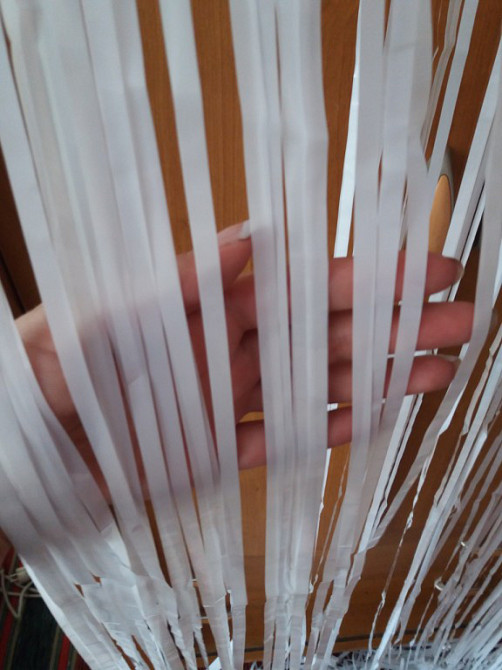 Дождик для фотозоны украшение 245 см на 92 см белый Киев - изображение 6