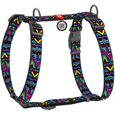 Шлей для собак WAUDOG Nylon анатомическая H-образная "Инди" М (5502) Винница