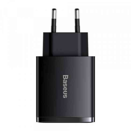 Зарядний пристрій 3xUSB 20W (USB-C+USB-A) Чорний Baseus (CCXJ-E01) Київ