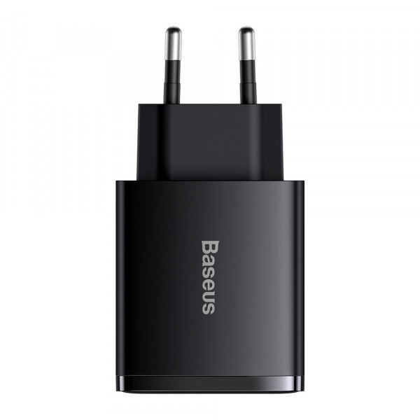 Зарядний пристрій 3xUSB 20W (USB-C+USB-A) Чорний Baseus (CCXJ-E01) Київ - фото 2