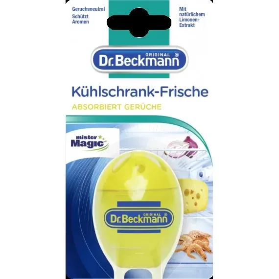 Освіжувач в холодильник Екстракт-Лимона Dr. Beckmann, 40 g (Німеччина) Dr. Beckmann Kühlschrank-Frische Limonen-Extrakt, 40 g Львів - фото 1