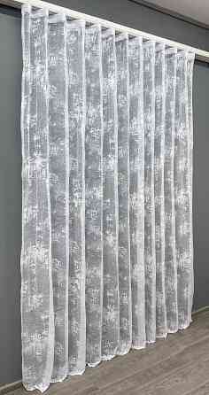 Тюль VR-Textil 701т Мармур Al-1 Жакард Білий 400х270 см (42-1025) Київ