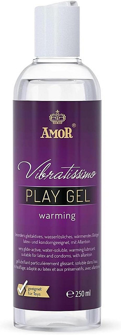 Разогревающий лубрикант - Vibratissimo Play Gel Warming, 250 мл Sex Aura Киев - изображение 1