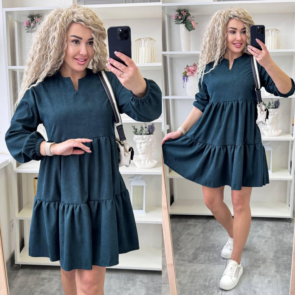 Жіноче базове повсякденне плаття мікровельвет пляшка, 46/48 Одеса - фото 9