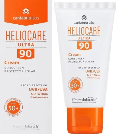 Сонцезахисний крем SPF90+ для нормальної та сухої шкіри HELIOCARE ULTRA CREAM SPF90+ CANTABRIA, 50 мл Дніпро