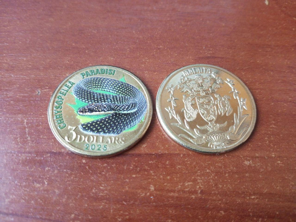 Острів Малаіта 3 доллара 2025 ЗМІЯ Полтава - изображение 1