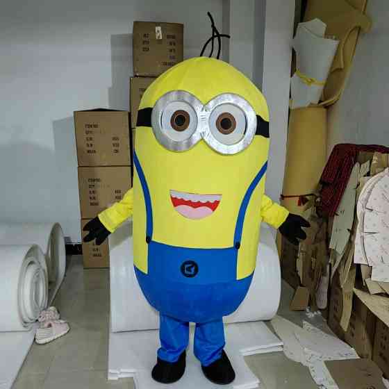 Карнавальный костюм Миньон двуглазый RESTEQ для взрослых — хлопковый костюм на Хэллоуин, рост 150–185 см Киев