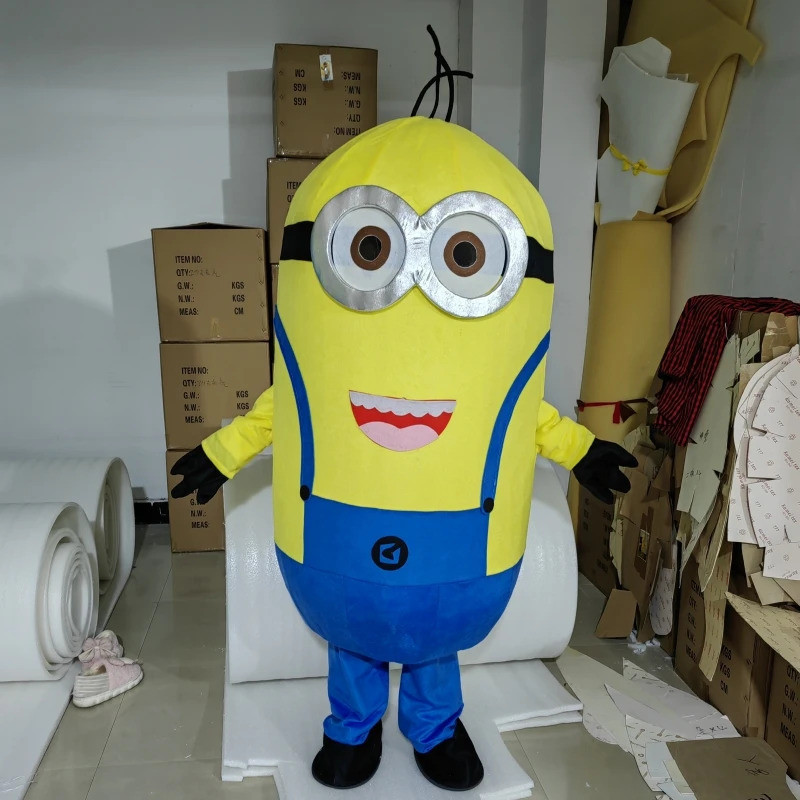 Карнавальный костюм Миньон двуглазый RESTEQ для взрослых — хлопковый костюм на Хэллоуин, рост 150–185 см Киев - изображение 3