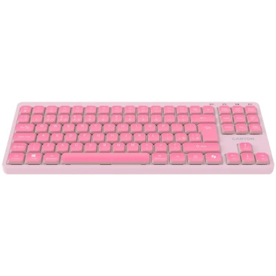 Клавіатура Canyon OnType 10 TKL Mechanical Silent Low-profile USB UA Pink (CNS-HKB10P) Вінниця - фото 8