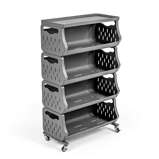 Стеллаж универсальный для хранения четырехъярусный 60х30х77см SW-00002260 Днепр