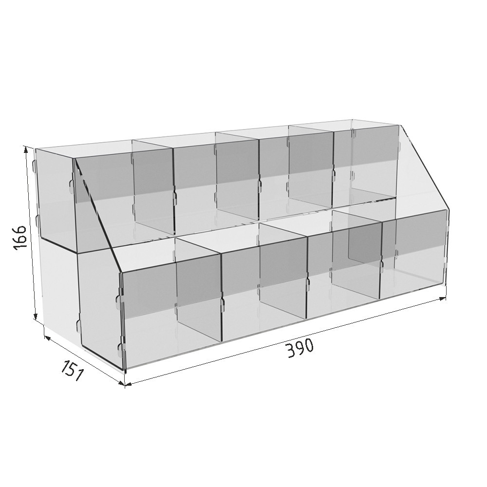 Подставка EKOSTAR для ручек и карандашей 8 ячеек 166х390х151 Киев - изображение 4