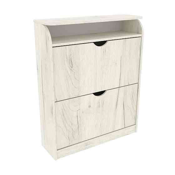 Тумба для обуви №1, Дуб Крафт Білий, 800/250/1000 Львов
