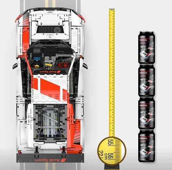 Конструктор Rastar Audi R8 LMS GT3 1:8, 3300+ деталей, радиоуправляемая модель спортивного автомобиля Киев