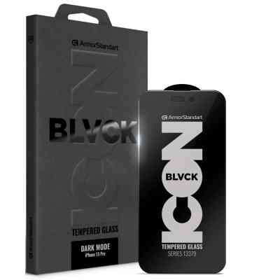 Скло захисне Armorstandart Dark Mode Apple iPhone 15 Pro (ARM85817) Вінниця