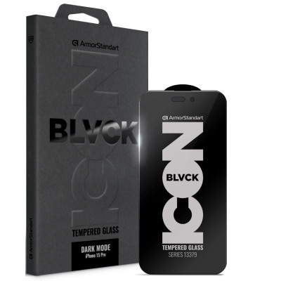Скло захисне Armorstandart Dark Mode Apple iPhone 15 Pro (ARM85817) Вінниця - фото 1
