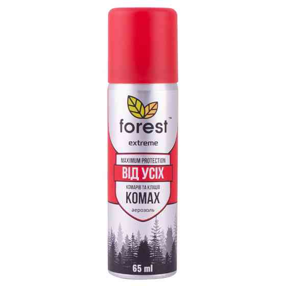 Спрей-репелент Forest Extreme від усіх літаючих та повзаючих комах 65мл аерозоль Львів